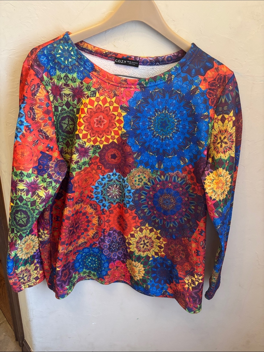 Cozy colorful top! 12